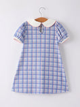 Load image into Gallery viewer, BACK TO SCHOOL Pocket Applique Check Girls Dress