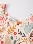Load image into Gallery viewer, Fall Thanksgiving Pumpkin Leaf Print Dress