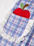 Load image into Gallery viewer, BACK TO SCHOOL Pocket Applique Check Girls Dress
