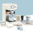 Load image into Gallery viewer, Tiny Land® Play Kitchen Accessories – Children’s Coffee Maker: Wooden Café Play Set for Kids