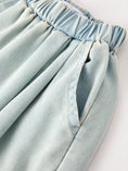 Load image into Gallery viewer, Summer Light Color Denim Lace Girls Set