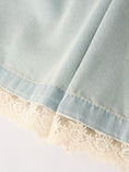 Load image into Gallery viewer, Summer Light Color Denim Lace Girls Set