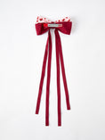 Load image into Gallery viewer, Cherry Bow Ribbon 4.5 Inch Hairpin