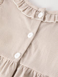 Load image into Gallery viewer, Fall Thanksgiving Pumpkin Embroidery Smock Plaid Girls Dress