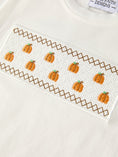 Load image into Gallery viewer, Halloween & Thanksgiving Pumpkin Smock Embroidered Plaid Boys 'Set