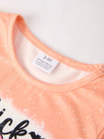 Load image into Gallery viewer, Halloween Letter Bleached Top + Striped Flared Pants