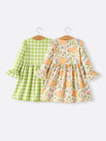 Load image into Gallery viewer, 2 Piece Fall Halloween Thanksgiving Girls Dress Set