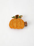 Load image into Gallery viewer, Halloween Pumpkin Girls Hair Clip