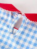 Load image into Gallery viewer, Back To School Girls Striped lapels Apple Bow Dress