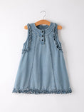 Load image into Gallery viewer, Summer Girls Sleeveless Ruffle Dress