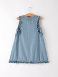 Load image into Gallery viewer, Summer Girls Sleeveless Ruffle Dress