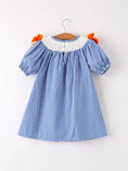 Load image into Gallery viewer, Fall Thanksgiving & Halloween Truck Smock Embroidery Baby Girl Dress