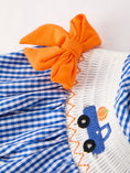 Load image into Gallery viewer, Fall Thanksgiving & Halloween Truck Smock Embroidery Baby Girl Dress