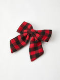 Load image into Gallery viewer, Winter Christmas Plaid Bow Hair Clip