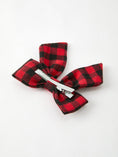 Load image into Gallery viewer, Winter Christmas Plaid Bow Hair Clip