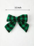 Load image into Gallery viewer, Winter Christmas Plaid Bow Hair Clip