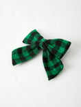 Load image into Gallery viewer, Winter Christmas Plaid Bow Hair Clip