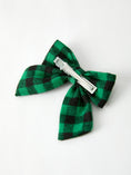 Load image into Gallery viewer, Winter Christmas Plaid Bow Hair Clip