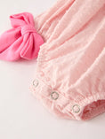 Load image into Gallery viewer, Autumn Halloween Light Pink Ghost Embroidery Smock Floral Girls Romper