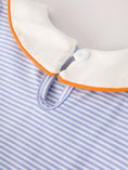 Load image into Gallery viewer, Fall Thanksgiving and Halloween Lapel Stripe Pumpkin Applique Bow Girls Dress