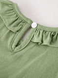 Load image into Gallery viewer, Fall Thanksgiving Chicken Smock Embroidered Green Baby Girl Dress
