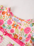 Load image into Gallery viewer, Autumn Thanksgiving Pumpkin Embroidery Smock Floral Girls Dress
