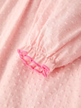 Load image into Gallery viewer, Autumn Halloween Light Pink Ghost Embroidery Smock Girl Dress