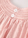 Load image into Gallery viewer, Autumn Halloween Light Pink Ghost Embroidery Smock Girl Dress