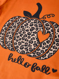 Load image into Gallery viewer, Fall Thanksgiving/Halloween Leopard Short sleeve O-neck T-shirt