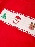 Load image into Gallery viewer, Christmas Plaid Smocking Embroidered Boys Set