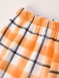 Load image into Gallery viewer, Fall Halloween Orange Embroidery Smocking Boys Set
