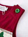 Load image into Gallery viewer, Christmas Tree Dog Smocking Embroidered Baby Boys Romper