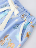 Load image into Gallery viewer, Blue Christmas Nativity Pattern Girls Pajamas Set