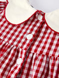 Load image into Gallery viewer, Christmas Embroidered Christmas Tree Plaid Girls Dress