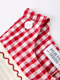 Load image into Gallery viewer, Christmas Smocking Embroidered Christmas Tree Plaid Plaid Baby Boy Romper