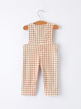 Load image into Gallery viewer, Christmas Vintage-Style Plaid Embroidered Gingerbread and Bows Boy Romper