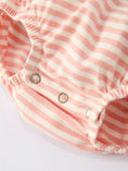 Load image into Gallery viewer, Christmas Tree Smocked Embroidery Stripe Baby Girls Romper