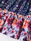 Load image into Gallery viewer, Pink Autumn Patchwork Floral & Plaid Long Sleeve Girls Dress