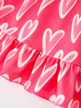 Load image into Gallery viewer, Valentine’s Day Girls Dress Bundle – Sweetheart Heart Print, Solid Pink, Checker Bow Design