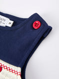 Load image into Gallery viewer, Baby Boys Romper – Dog Baseball Smocking Embroidery Outfit