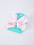 Load image into Gallery viewer, Valentine's Day Heart Embroidered White Girls Bow Hairpin 4 Inch