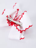 Load image into Gallery viewer, Festive Baseball Embroidered Girls Hairpin 4 Inches