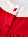 Load image into Gallery viewer, Red Ruffle Heart Embroidered Girls Dress - Valentine Style