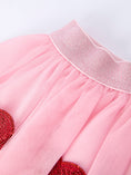 Load image into Gallery viewer, Girls' Valentine's Day Skirt with Sequined Heart Appliques