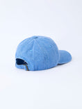 Load image into Gallery viewer, Blue Baseball Bow Applique Kids Hat