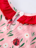 Load image into Gallery viewer, Spring Ladybug Smocked Embroidered Girls Dress
