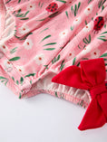 Load image into Gallery viewer, Spring Ladybug Smocked Embroidered Baby Girls Romper