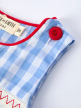 Load image into Gallery viewer, Baby Boys Summer Strawberry Embroidered Smocked Romper