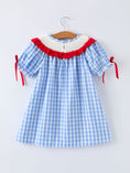 Load image into Gallery viewer, Girls Summer Strawberry Bow Embroidered Smocked Dress