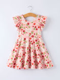 Load image into Gallery viewer, Spring Chicken Floral Farm Print Girls Dress